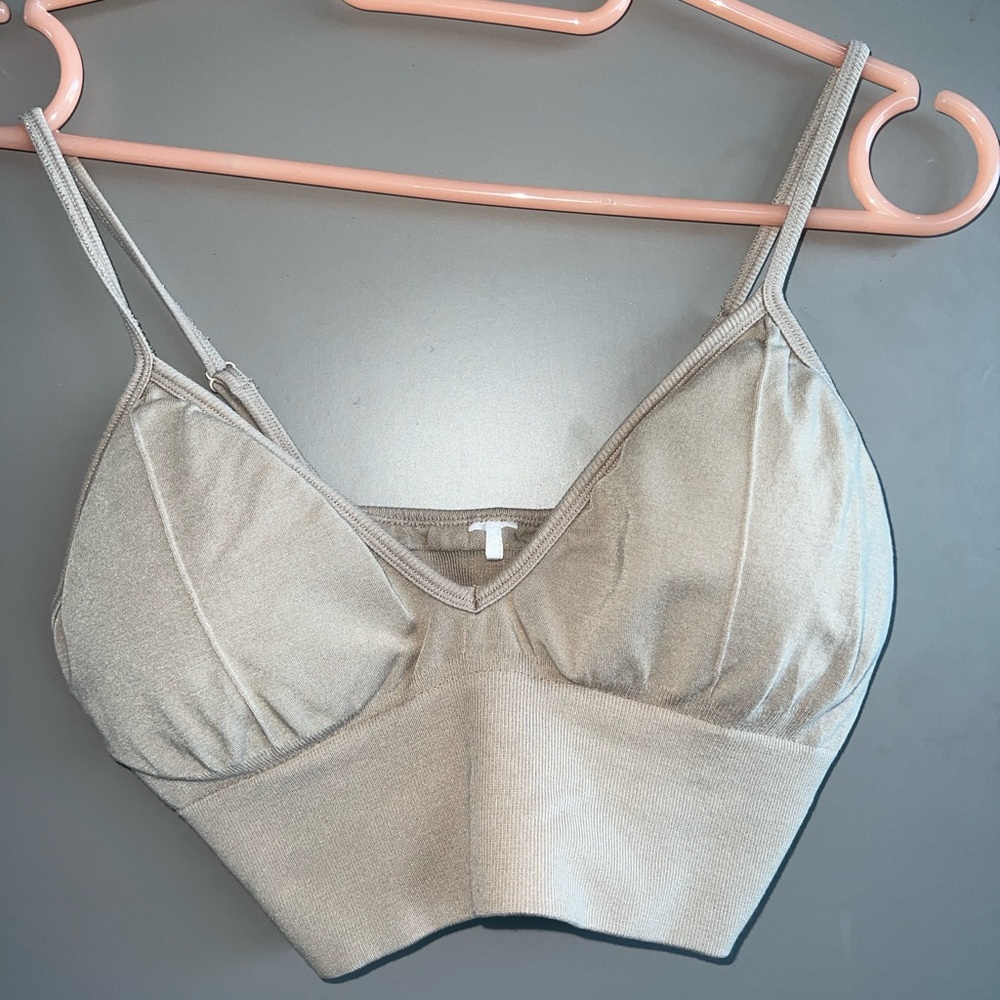 Alphalete Seamless Ribbed Bra - Linen - Picture 4 of 5